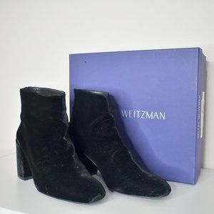 Stuart Weitzman BACARI Black Velvet Boots